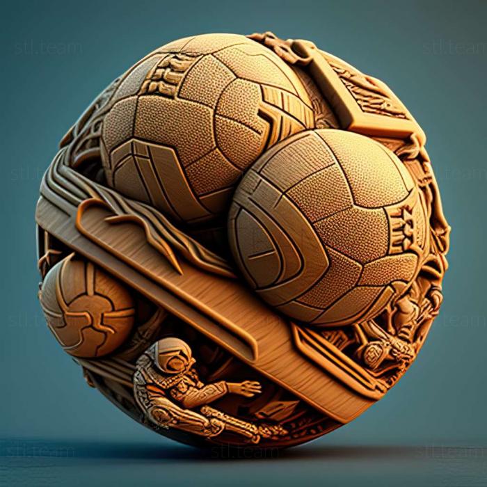 3D модель Игра Экшн Мяч 2 (STL)